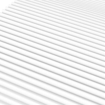 vidaXL Materac piankowy, biały, 180x200 cm, twardość H2/H3