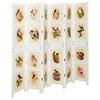 vidaXL Panel Romdivider Biały 212 x 165 cm MDF