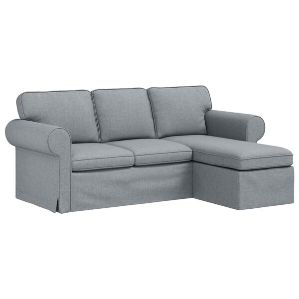 vidaXL Sofa Jasnoszary