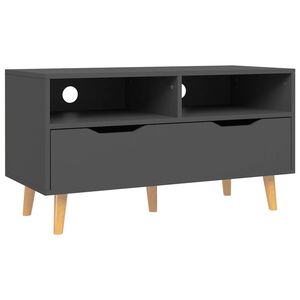 vidaXL Szafka pod TV, szara, 90x40x48,5 cm, materiał drewnopochodny