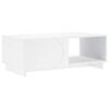 vidaXL Stolik kawowy Biały 95 x 50,5 x 35 cm Drewno inżynieryjne