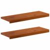 vidaXL Stopień 2 szt. 80 x 25 x 2 cm brązowy Dąb lite