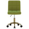 vidaXL Obrotowe krzesło stołowe, jasnozielone, obite aksamitem