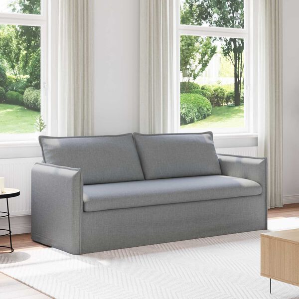vidaXL Sofa Jasnoszary