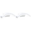 vidaXL Kinkiety zewnętrzne LED, 2 szt., białe, odlewane aluminium
