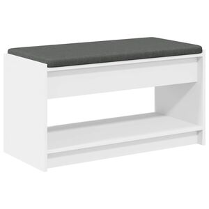 vidaXL Ławka w przedpokoju Biały 83 x 38 x 45 cm