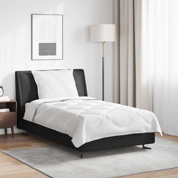 vidaXL Kołdra na Wszystkie Pory Roku z poduszką 2 pcs Biały Mikrofibra