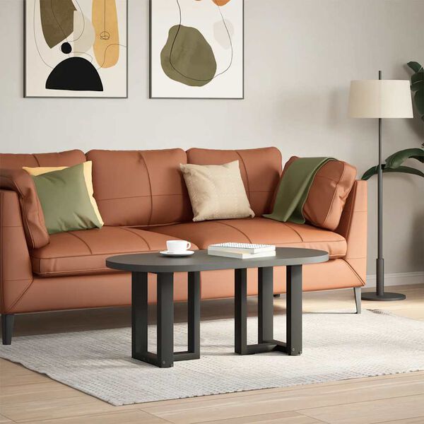 vidaXL Nogi do stolika kawowego w kształcie litery T 2 szt. Czarne 28x25x(42-43) cm Stal