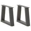 vidaXL Nogi do stolika kawowego w kształcie litery V 2 szt. Antracyt 30x(30-31,3) cm Stal