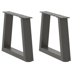 vidaXL Nogi do stolika kawowego w kształcie litery V 2 szt. Antracyt 30x(30-31,3) cm Stal