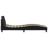 vidaXL Rama ł&oacute;żka, Dover, czarna, 90x200 cm, sztuczna sk&oacute;ra