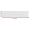 vidaXL Parawan balkonowy, biały, 120x500 cm, HDPE