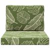 vidaXL Poduszka do sofy na zewnątrz 2 pcs Wz&oacute;r liścia Poliester