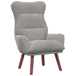 vidaXL fotel Jasnoszary 69 x 74 x 93 cm Aksamit