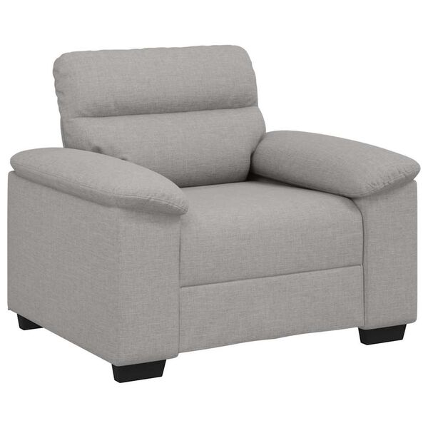 vidaXL Sofa Fotel Cloud Grey 100x81x84 cm Tkanina