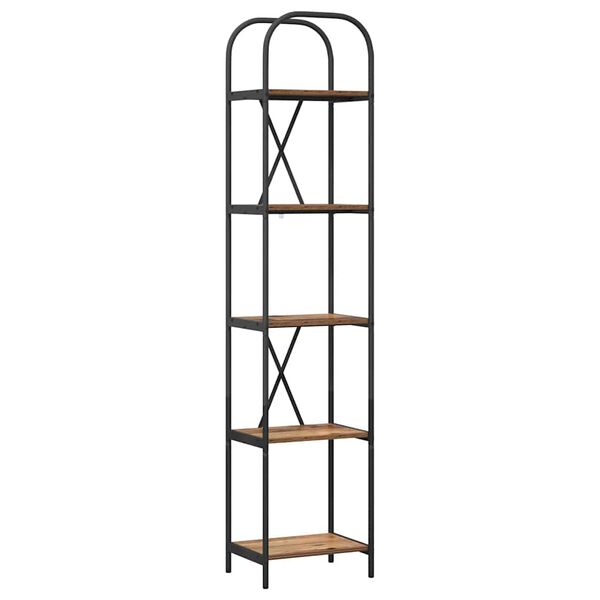 vidaXL P&oacute;łka na książki Stare drewno 40 x 30 x 183 cm