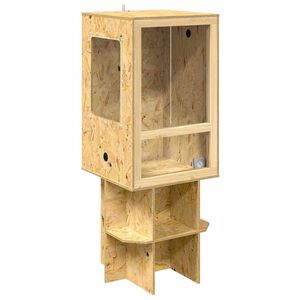 vidaXL Terrarium Brązowy 50 x 50 x 130 cm OSB
