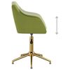 vidaXL Obrotowe krzesła stołowe, 2 szt., jasnozielone, aksamitne