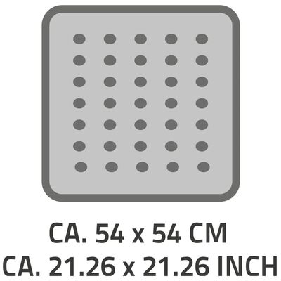 RIDDER Antypoślizgowa mata łazienkowa Capri, 54x54 cm, biała, 66281