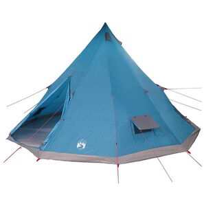 vidaXL Rodzinny namiot tipi Tipi Niebieski i szary 560 x 560 x 300 cm