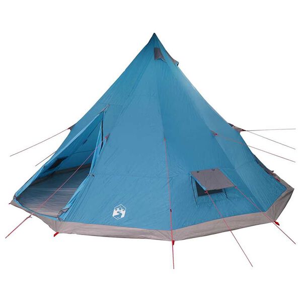 vidaXL Rodzinny namiot tipi Tipi Niebieski i szary 560 x 560 x 300 cm
