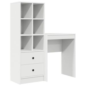 vidaXL Biurko Biały 105,5 x 34 x 127 cm 2 szt.