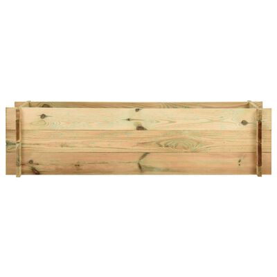 vidaXL Skrzynia ogrodowa, impregnowane drewno sosnowe, 120 cm