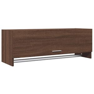 vidaXL Szafka, brązowy dąb, 100x32,5x35 cm, materiał drewnopochodny