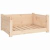 vidaXL Legowisko dla psa 65,5x50,5x28 cm, lite drewno sosnowe