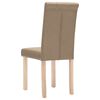 vidaXL Krzesła stołowe, 4 szt., kolor taupe, obite tkaniną