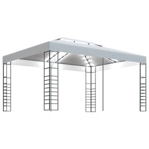 vidaXL Altana ze sznurem lampek LED, 4x3x2,7 m, biała