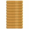 vidaXL Ręczniki FROGN 10 szt. Złoty 100x200 cm 360 g/m&sup2;