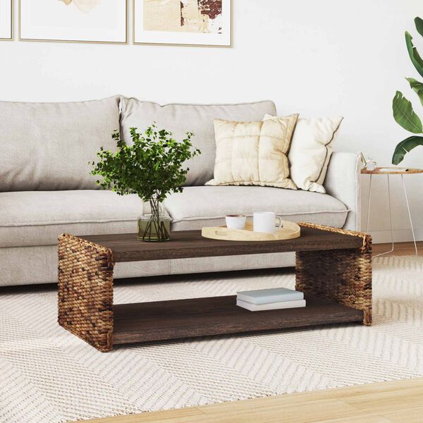 vidaXL Stolik boczny Naturalny 44.5 x 45 x 45 cm Lite drewno mahoniowe