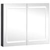 vidaXL Szafka łazienkowa z lustrem i LED, 80x12,2x68 cm