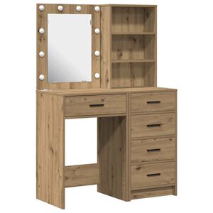 vidaXL Toaletka 2 szt. Brązowy 50 x 41 x 135 cm Drewno inżynieryjne