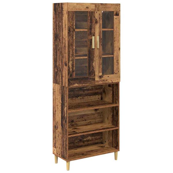 vidaXL Highboard Stare drewno 69,5 x 34 x 180 cm