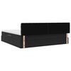 vidaXL Ł&oacute;żko z miejscem na przechowywanie i LED Czarny 200 x 200 cm