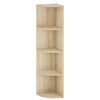 vidaXL P&oacute;łka narożna 4 poziom&oacute;w 31,5 x 31 x 130 cm Drewno inżynieryjne