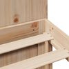 vidaXL Ł&oacute;żko z regałem, bez materaca, 120x200 cm, sosnowe