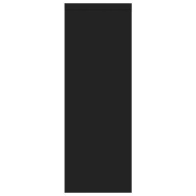 vidaXL Półka ścienna, czarna, 45,1x16x45,1 cm, płyta wiórowa