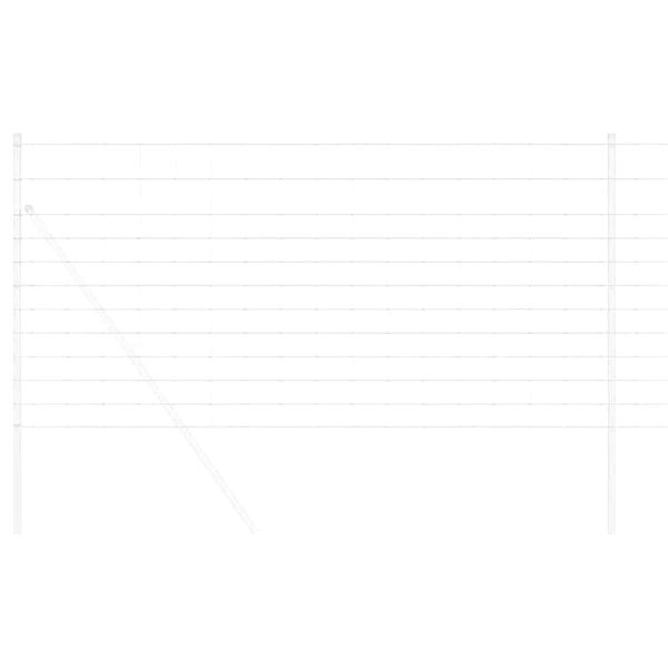 vidaXL Ogrodzenie pastwiskowe Srebrny 25 x 1,2 m Stal galwanizowana
