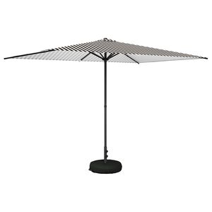 vidaXL Parasol ogrodowy z podstawą 200 x 300 cm Poliester Prostokątny