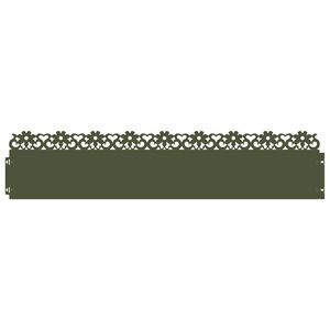 vidaXL Obrzeża trawnikowe 10 szt. 103 x 0,05 x 22 cm Stal