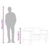 vidaXL Sofa 2-osobowa, materiałowa, jasnoszara