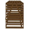 vidaXL Obudowa na 3 kosze na śmieci, miodowy brąz, lite drewno sosnowe