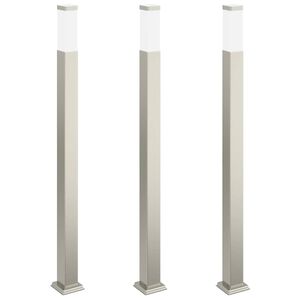 vidaXL Słupki oświetleniowe 3 szt. 110 cm Stal nierdzewna IP44