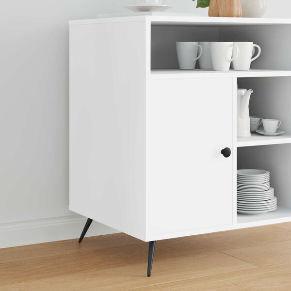 vidaXL Nogi Stojące 2 pcs Czarny 56 x 56 x 100 mm Żelazo