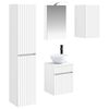 vidaXL Zestaw Szafek Łazienkowych 5 pcs Biały 40 x 10,5 x 60,5 cm