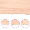 vidaXL Blat stołu, 180x50x(2-6)cm, surowy lity dąb naturalną krawędzią