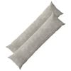 vidaXL Poszewka na poduszkę 2 pcs HEERLEN jasnoszary 40 x 145 cm